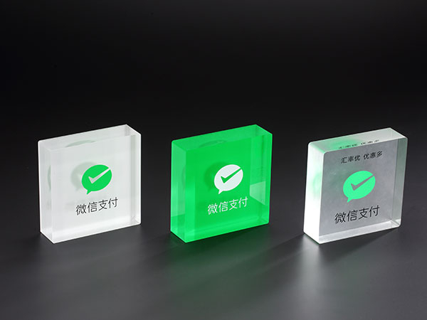 亚克力微信支付展示台 亚克力微信支付展示台